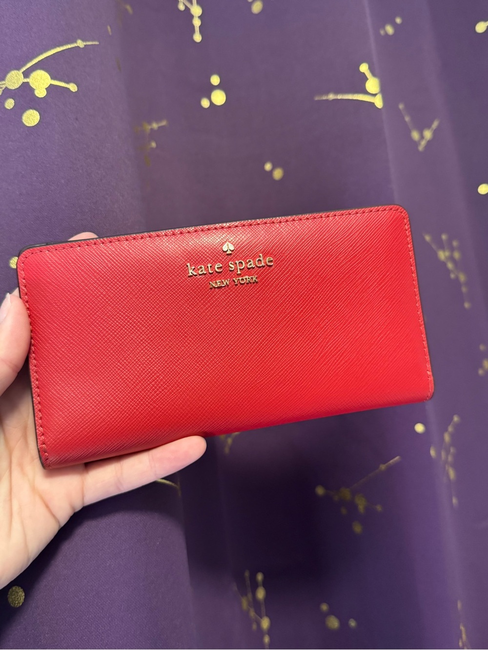 Kate Spade Red Bi-fold Wallet